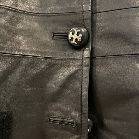 Tory Burch Leather and Wool Cardigan Size S - Picture 4 of 10